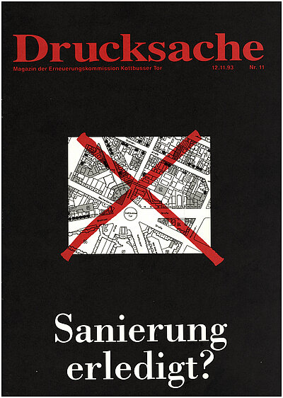 Zeitschrift Drucksache Nr. 11 v. 12.11.1993, Magazin der Erneuerungskommission Kottbusser Tor